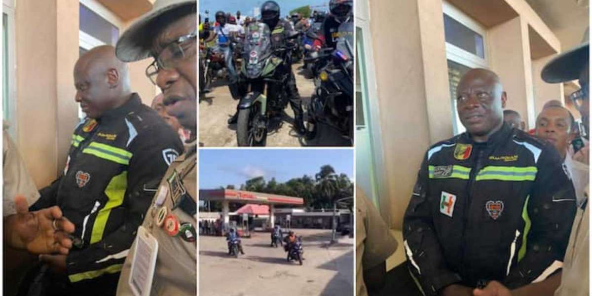 London To Lagos Biker Finally Arrives Nigeria After 39 Days..