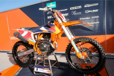 What impact do KTM's graphics have on the resale value of their motorcycles?